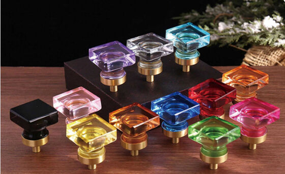 Ferramentas manuais de vidro massa frita torções vidro cristal diamante porta do armário maçaneta da porta único furo