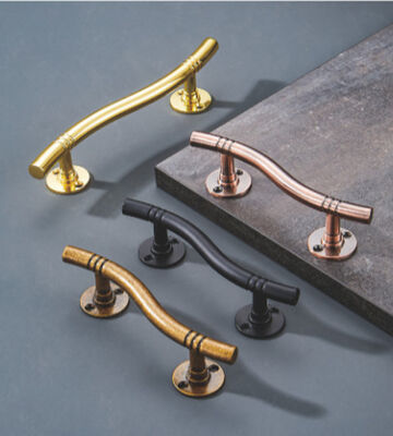 Puxadores de Ferragem Retangulares com Acabamento Polido 150mm 200mm 300mm 400mm Puxadores Duráveis Contemporâneos para Portas