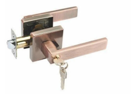 Manípulos de Porta de Liga de Alumínio com Fechadura de 3 Pontos para Uso Pesado com Cilindro de Fechadura para Quartos, Apartamentos e Cozinhas