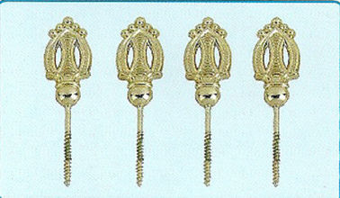 Parafusos de metal de pouco peso do hardware do caixão na cor do ouro para produtos fúnebres